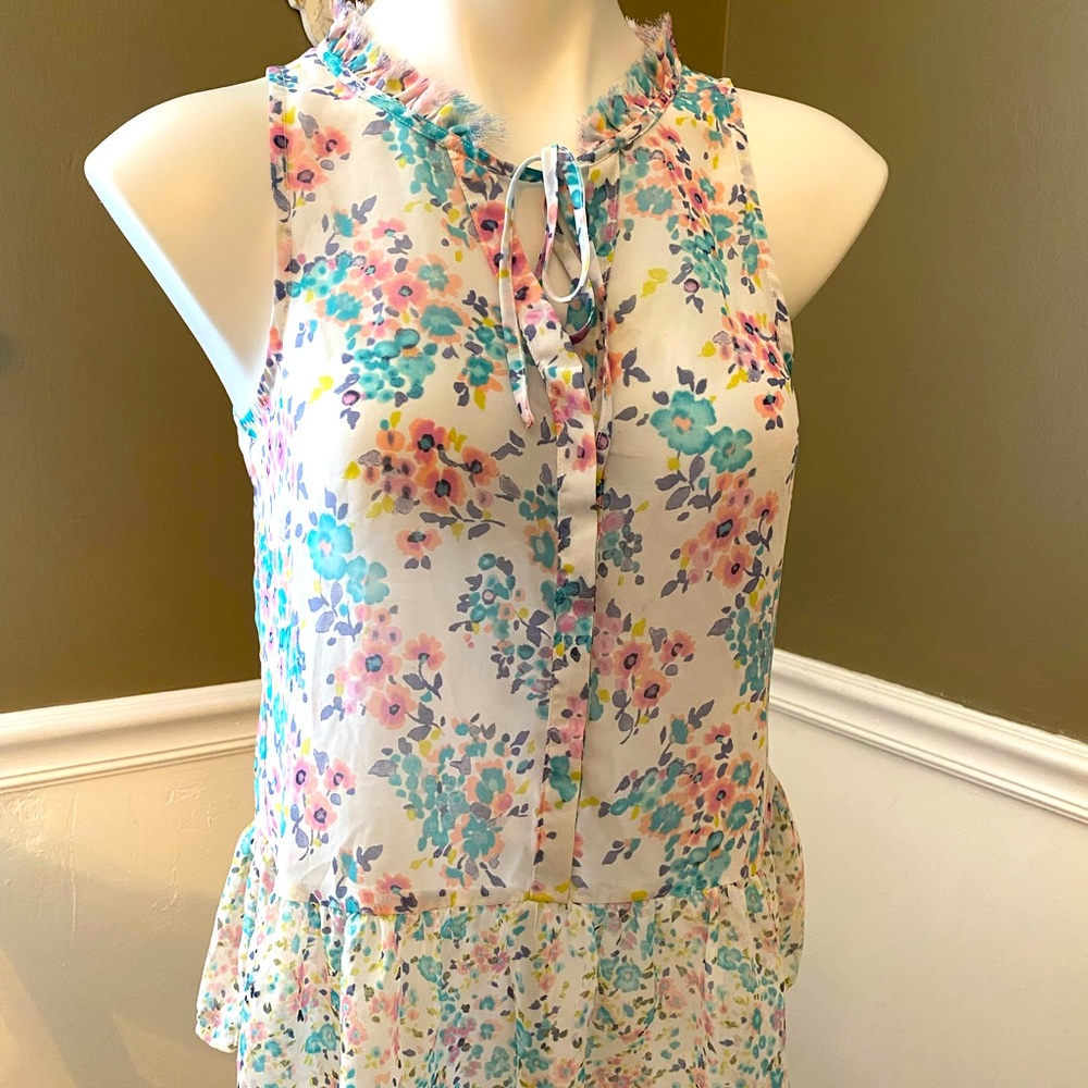 Floral Peplum Top